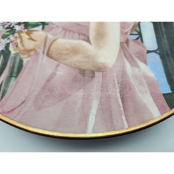 Bridesmaid Liz Moyes Magic Moments Of Childhood Danbury Mint Porcelain Vintage - Picture 6 of 8
